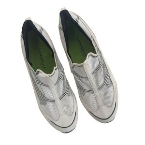 Lands End Superfeet White Mesh Slip On Athletic Shoes Sneakers Size 10 B